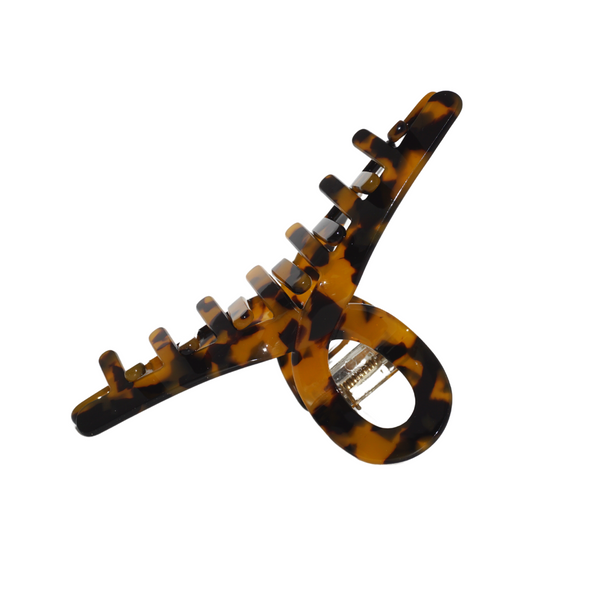 Claw Haar Clip Twist | Haarklem Klein voor dun/normaal haar | Haarspeld | Haarclip klein | Kleur: Donker Bruin
