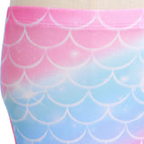 Zeemeerminstaart met bikini verkleed set Regenboog Kleuren met MONOVIN