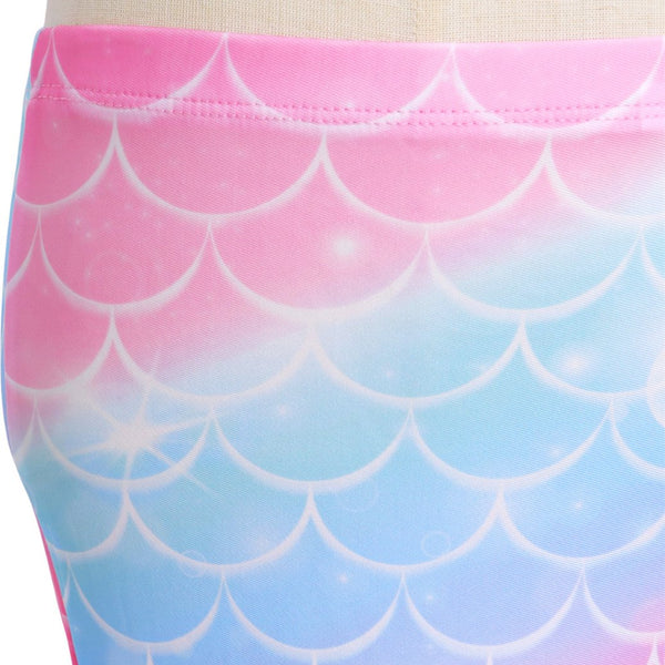Zeemeerminstaart met bikini verkleed set Regenboog Kleuren met MONOVIN