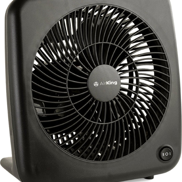 Tafelventilator - Zwart - Ventilator met 2 snelheidsstanden 35 dB - Bureau ventilator 18 cm diameter