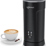 Safecourt kitchen Elektrische Melkopschuimer - 4-in-1 - Warm & Koud Schuim - BPA-vrij - Anti-aanbaklaag - Stil