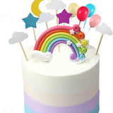 Regenboog Happy Birthday Taarttopper