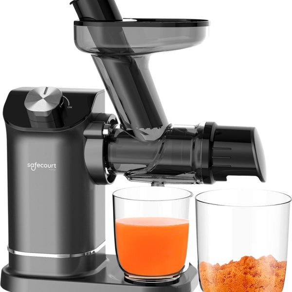 Safecourt Kitchen Slowjuicer - Juicer - Groenten en Fruitpers - BPA-vrij - 700ml - Grijs