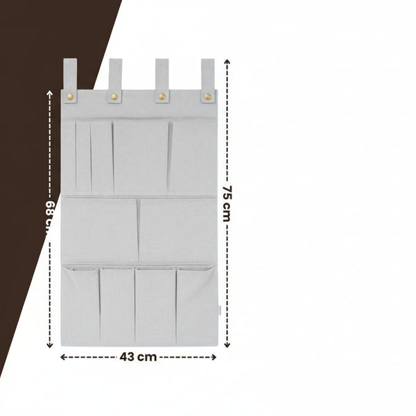 Multifunctionele Hangende Organizer – Grijs – 11 Vakken – Opbergen met Stijl & Gemak