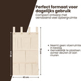 Multifunctionele Hangende Organizer – Creme – 11 Vakken – Opbergen met Stijl & Gemak