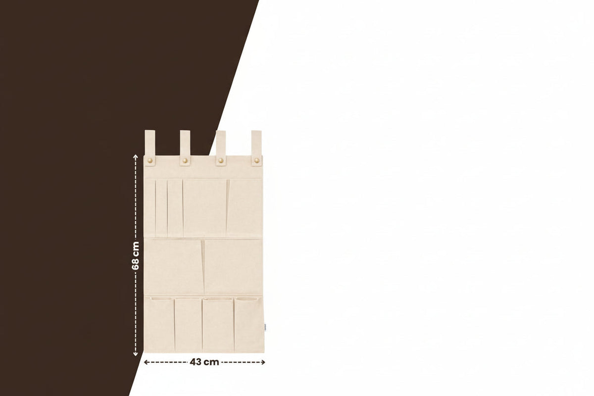 Multifunctionele Hangende Organizer – Creme – 11 Vakken – Opbergen met Stijl & Gemak