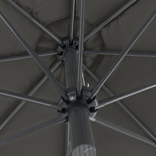 Kopu® Calma Parasolset Rond 300 cm met Hoes en Voet - Antraciet