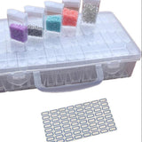 Diamond Painting Opbergdoos 64 vakjes - Inclusief Stickervel