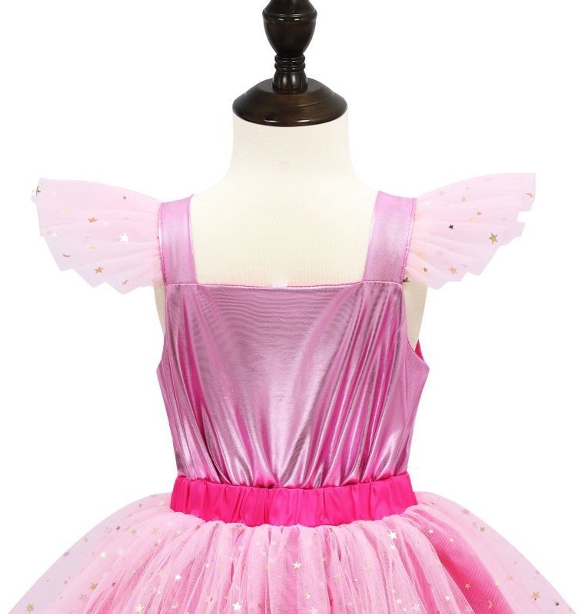 Luxe Barbie Prinsessenjurk Metallic Roze