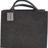 Boodschappentas Vilt - Zwart - 35 x 20 x 28 cm - Vilten tas - Stevige tas - Goodiebag - Shopper - Handtas