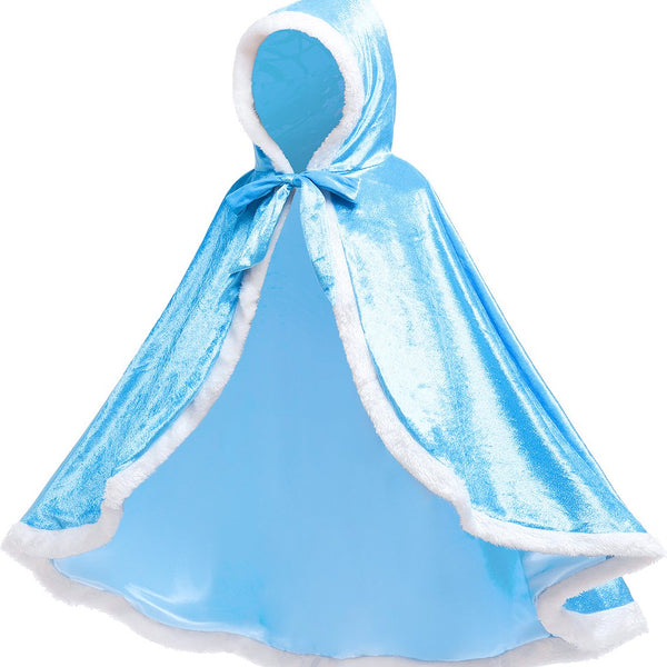Luxe Verkleed Cape Winter Blauw