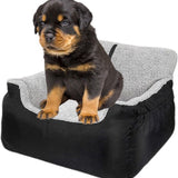 Autostoel Hond - Zwart - 50 x 55 x 35 cm - Hondenmand Met Veiligheidsriempje Voor In De Auto - Automand Hond - Hondenstoel voor Honden