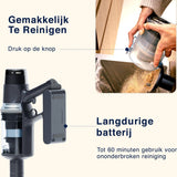 Steelstofzuiger CleanDetect 450W - Kruimeldief - Draadloos - 4 Opzetstukken - Stofzuiger - Zonder zak op accu - Samako