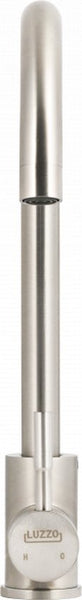 Luzzo® Iseo Mengkraan Wastafel – Brushed zilver – Moderne Badkamerkraan