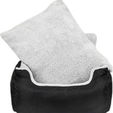 Autostoel Hond - Zwart - 50 x 55 x 35 cm - Hondenmand Met Veiligheidsriempje Voor In De Auto - Automand Hond - Hondenstoel voor Honden