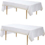 2x Plastic Wegwerp Tafelkleed Set