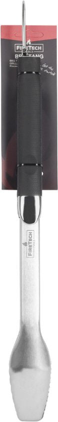 FireTech BBQ-tang Premium - 46 cm RVS - Antislip Handvat met Ophangbeugel BBQ Accesoires - Zware Duurzame Kwaliteit