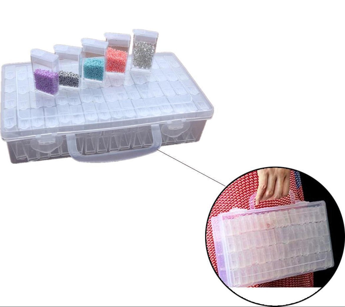 Diamond Painting Opbergdoos 64 vakjes - Inclusief Stickervel