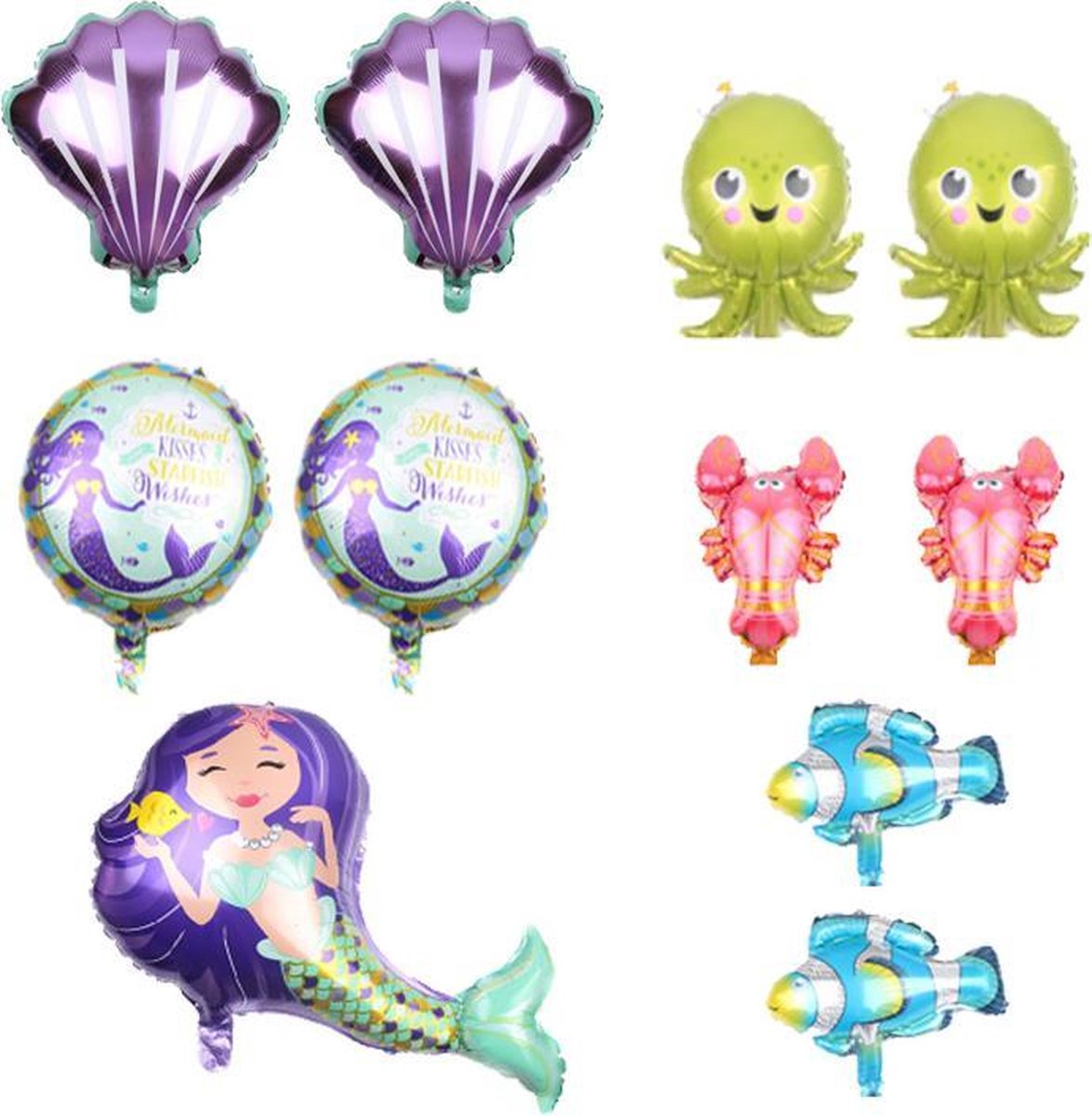 Zeemeermin Verjaardag Versiering set