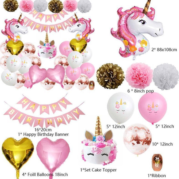 Unicorn Verjaardag Versiering