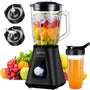 Safecourt Kitchen Blender - Smoothie maker - Krachtige 1200W - To-Go Beker - 3 Standen - Zwart