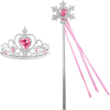 Elsa Verkleed Jurk met Ster Roze