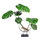 Kopu® Kunstplant Philodendron 100 cm - 8 bladeren - op standaard
