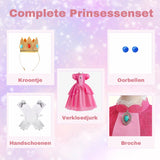 Princess Peach verkleed jurk voor kinderen