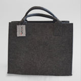 Boodschappentas Vilt - Zwart - 35 x 20 x 28 cm - Vilten tas - Stevige tas - Goodiebag - Shopper - Handtas