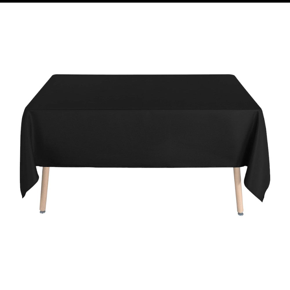 Tafelkleed Luxe - 260x150 cm - Zwart - Waterafstotend - Tafellaken - Tafelzeil - Tafelkleden - Tafelkleed Katoen