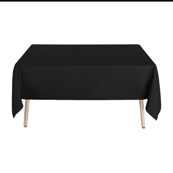 Tafelkleed Luxe - 260x150 cm - Zwart - Waterafstotend - Tafellaken - Tafelzeil - Tafelkleden - Tafelkleed Katoen