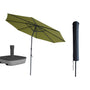 Kopu® Valencia Parasol Rond 300 cm met Beschermhoes en Voet - Olijf