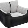 Autostoel Hond - Zwart - 50 x 55 x 35 cm - Hondenmand Met Veiligheidsriempje Voor In De Auto - Automand Hond - Hondenstoel voor Honden