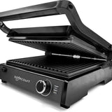 Safecourt Kitchen - Contactgrill 3-in-1 - Tosti-apparaat, Tosti-ijzer & Grillplaat - Uitneembare Platen - PFAS-Vrij - Zwart