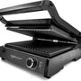 Safecourt Kitchen - Contactgrill 3-in-1 - Tosti-apparaat, Tosti-ijzer & Grillplaat - Uitneembare Platen - PFAS-Vrij - Zwart