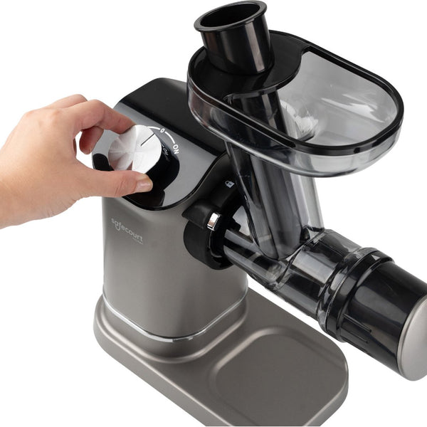Safecourt Kitchen Slowjuicer - Juicer - Groenten en Fruitpers - BPA-vrij - 700ml - Grijs