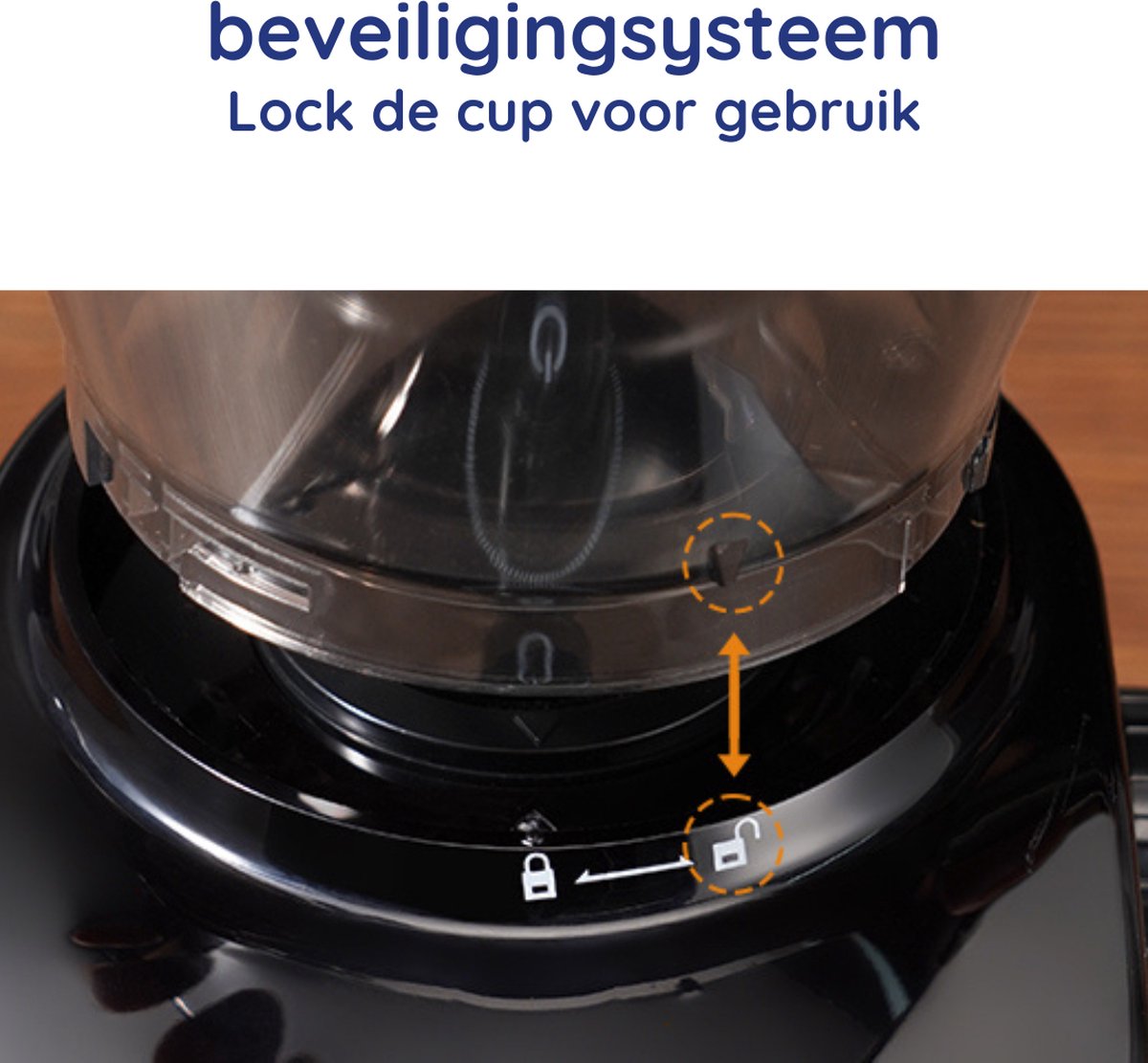 Safecourt Kitchen Koffiemolen Deluxe - Elektrische koffiemolen - Koffiebonen maler - Zwart