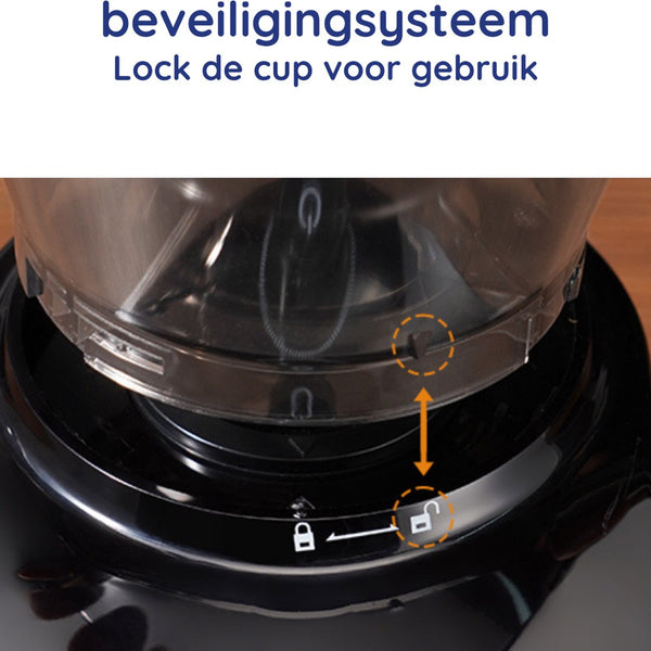 Safecourt Kitchen Koffiemolen Deluxe - Elektrische koffiemolen - Koffiebonen maler - Zwart