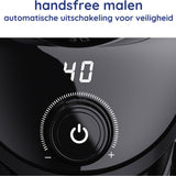 Safecourt Kitchen Koffiemolen Deluxe - Elektrische koffiemolen - Koffiebonen maler - Zwart