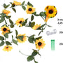 Zonnebloem Slinger Decoratie Set van 3 stuks