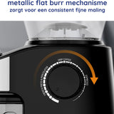 Safecourt Kitchen Koffiemolen Deluxe - Elektrische koffiemolen - Koffiebonen maler - Zwart