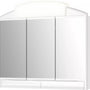 Luxe spiegelkast wit met verlichting en stopcontact 3 deuren 2 laden Alibert