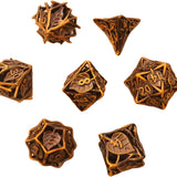 Dungeons and Dragons Dobbelsteen set Metaal met Bladeren