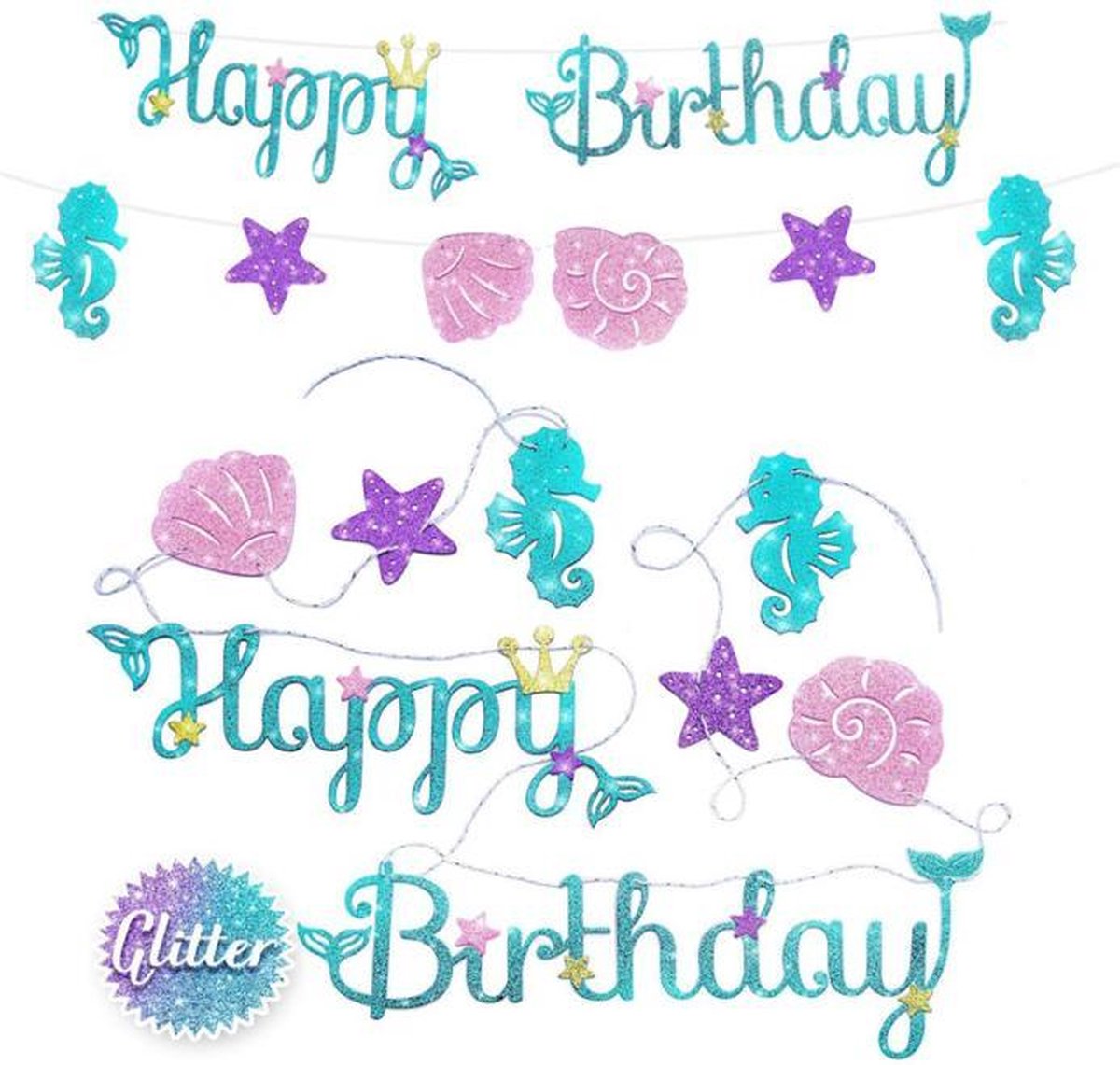 Zeemeermin Verjaardag Versiering set