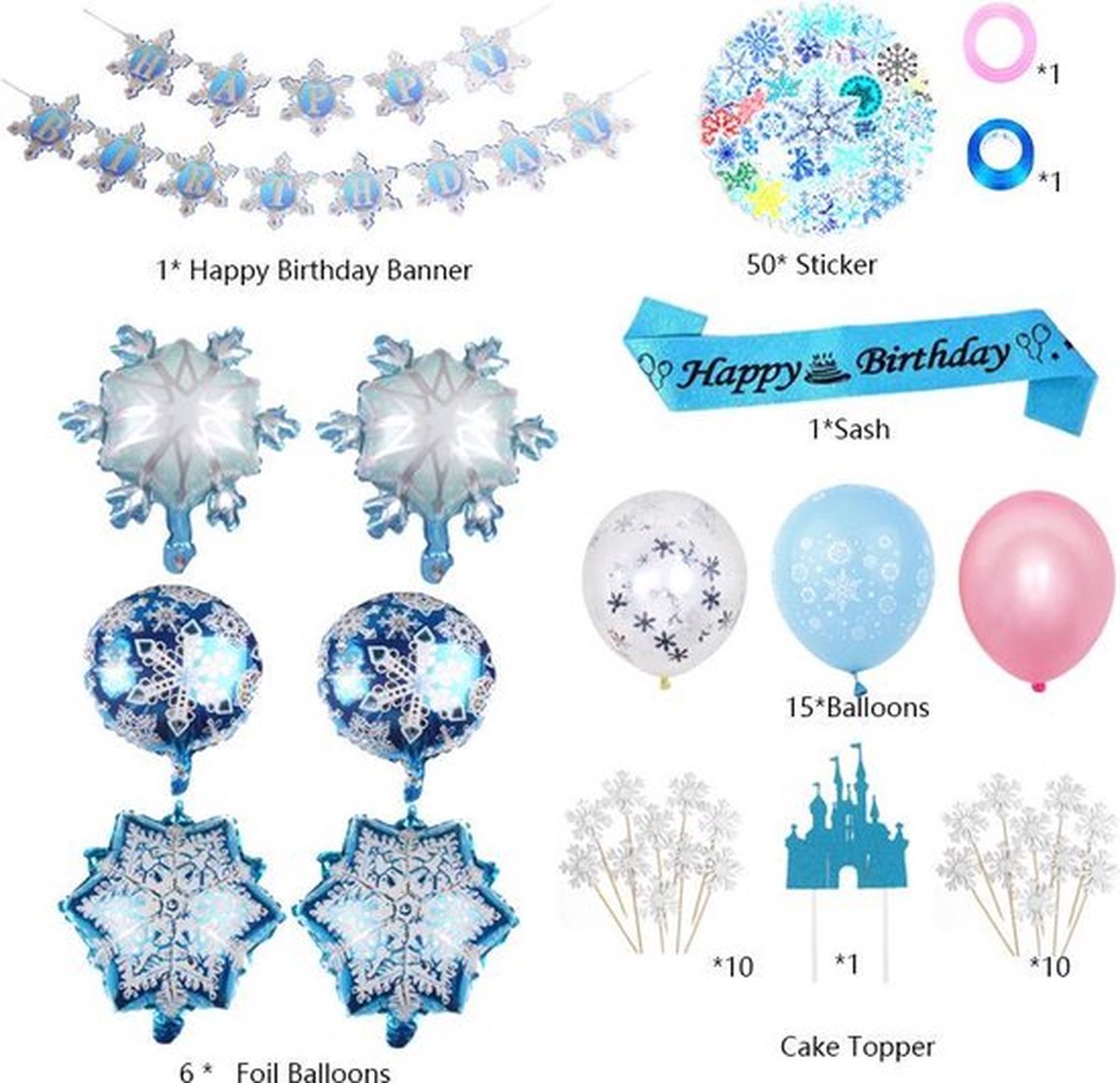 Frozen Thema Verjaardag Versiering