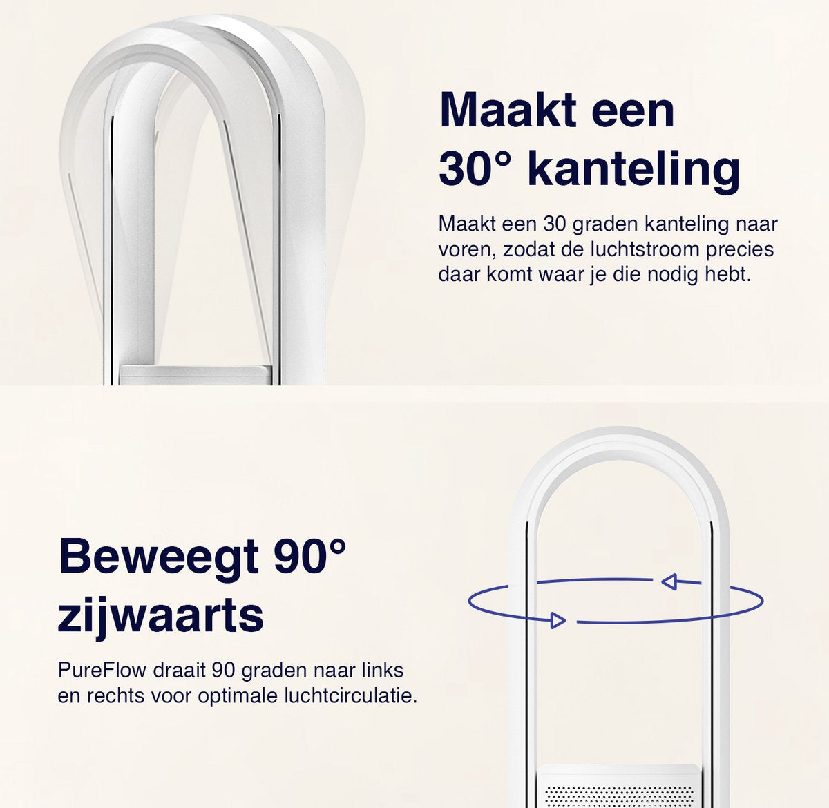 3-in-1 Luchtreiniger, Ventilator & Verwarming - 2000W - Hepa 13 Filter - Inclusief Afstandsbediening en App - Kachel - Air Purifier - Samako