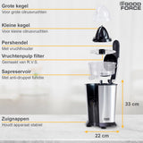 GoodForce Citruspers - Elektrische Sinaasappelpers - Fruitpers - Citroenpers - Rvs - Pershendel