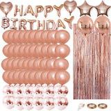 Rose Goud Verjaardag Versiering 79 stuks