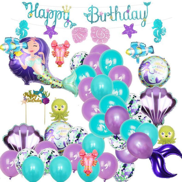 Zeemeermin Verjaardag Versiering set