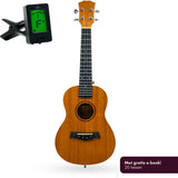 Mahonie Ukulele + Ebook 20 lessen + Stemmer - Concert Ukulele UK 23 MH - Mahonie - Kindergitaar
